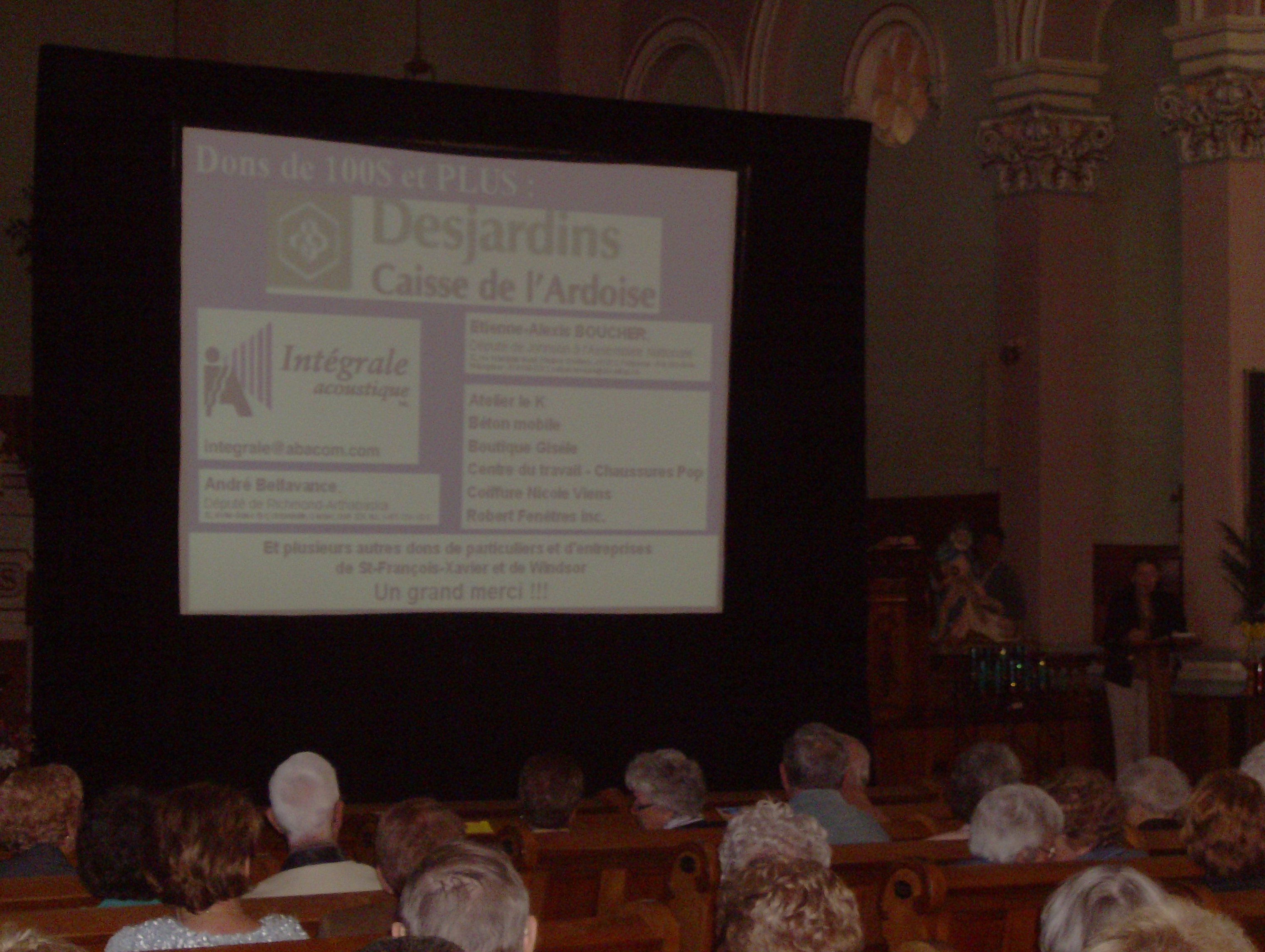 Concert à l'Église de Saint-François-Xavier
