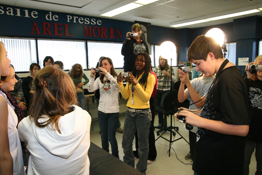 Étudiants en technologie des médias au Tournesol