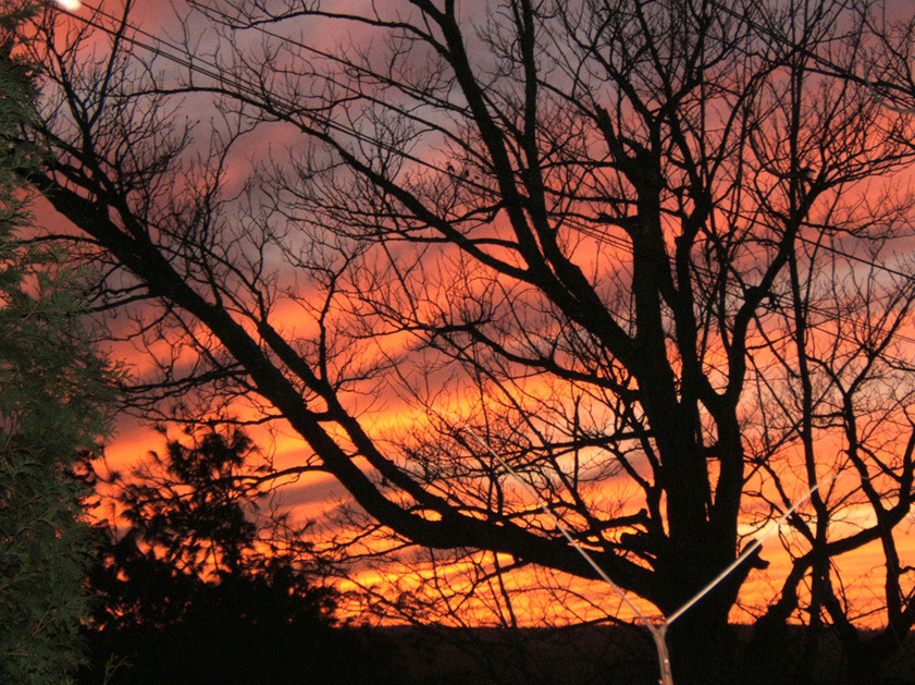 Ciel de début d'hiver à Windsor