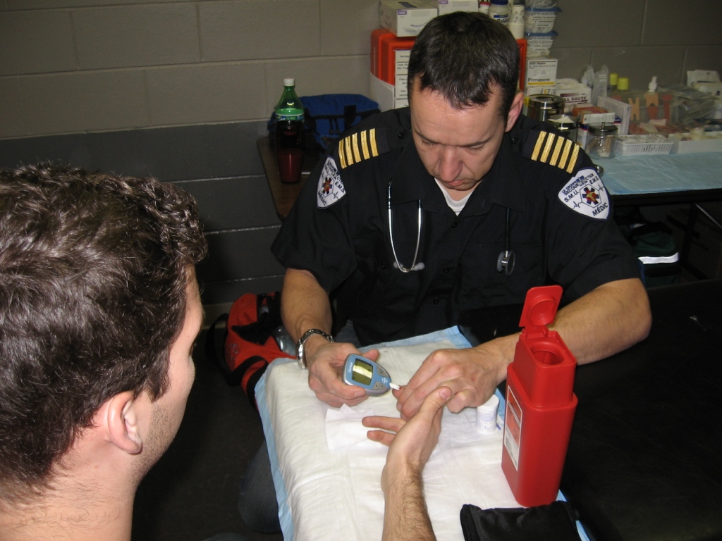 Vérification de la glycémie capillaire