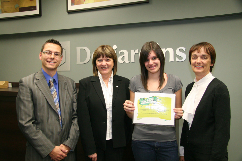 Sophie Charland gagnante Desjardins