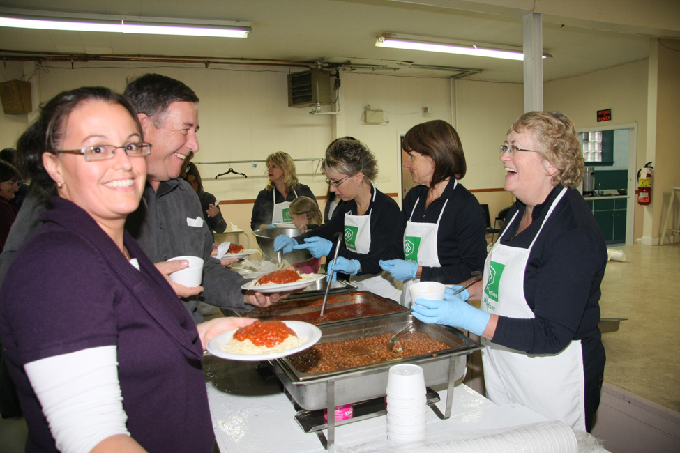 Souper spaghettis pour les paniers de Noël