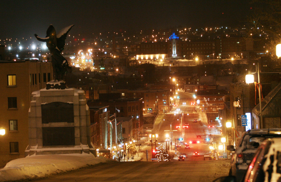 Sherbrooke,  nuit de décembre