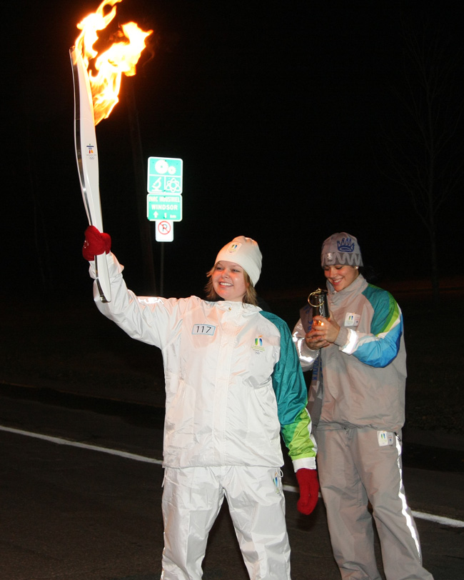 La flamme Olympique de passage à Windsor