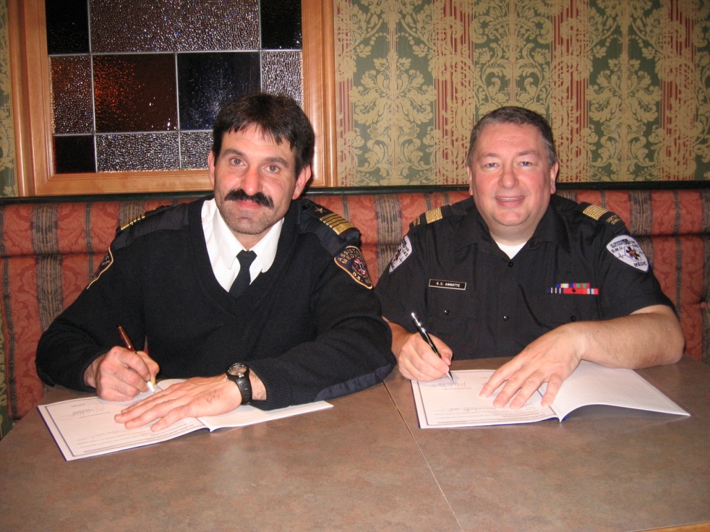 Ratification d'un protocole d'entente