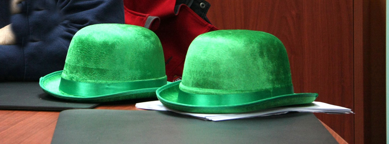 Chapeaux vert Chapeaux melon