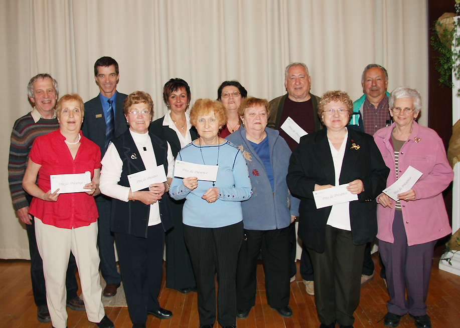 Gagants prix de présence