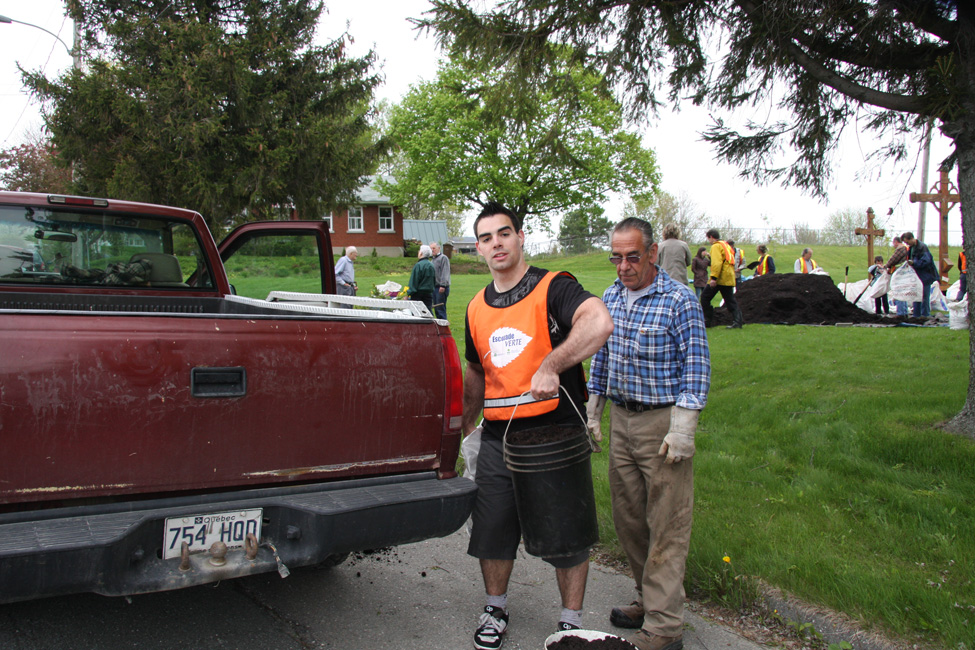 Distribution de compost