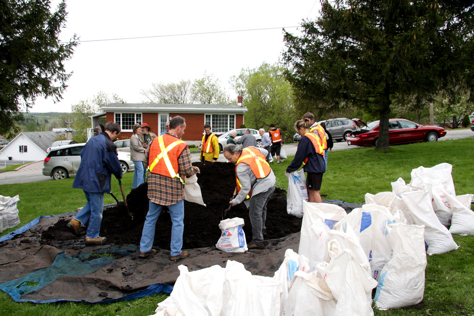 Distribution de compost