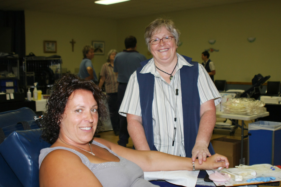 Collecte de sang du maire