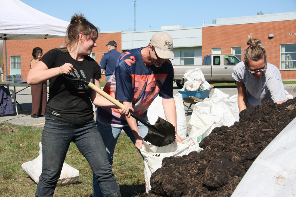 Distribution de compost