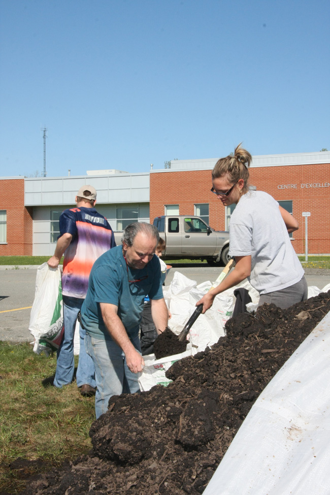 Distribution de compost