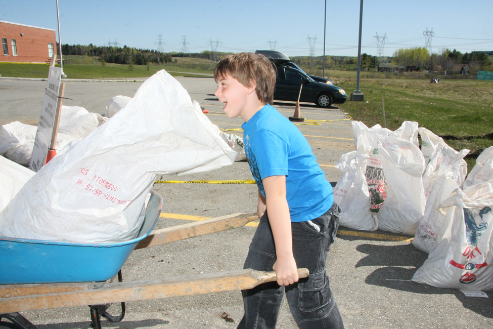 Distribution de compost