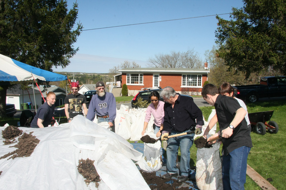 Distribution de compost
