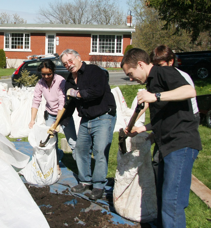 Distribution de compost