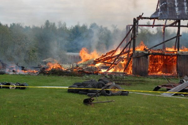 Pratique d'incendie à Saint-François-Xavier-de-Brompton