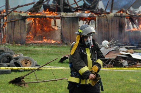 Pratique d'incendie à Saint-François-Xavier-de-Brompton