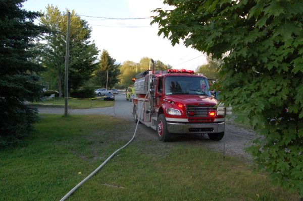 Début d'incendie à Saint-François-Xavier-de-Brompton