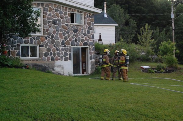 Début d'incendie à Saint-François-Xavier-de-Brompton