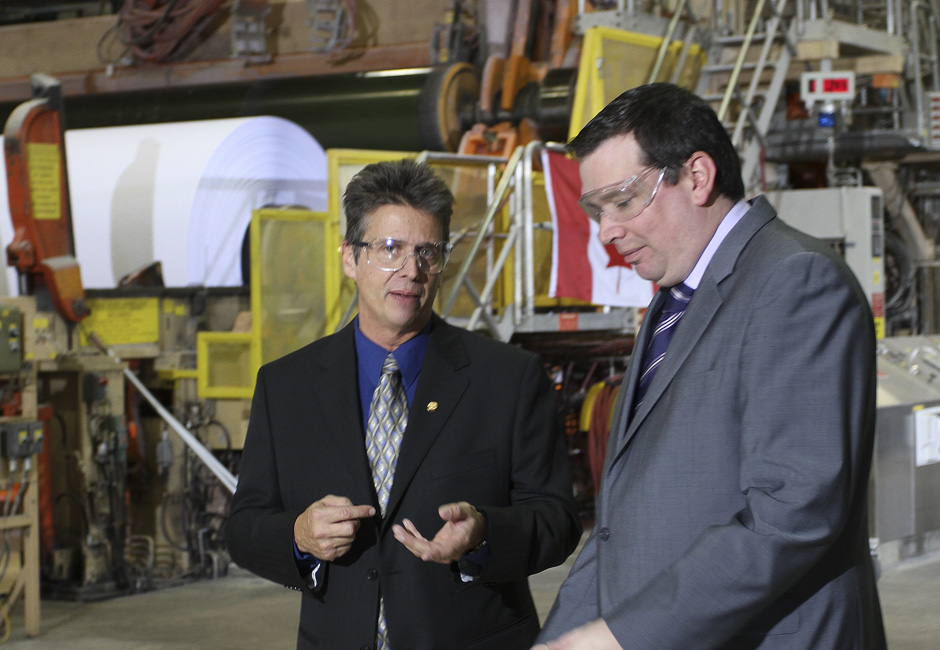 Domtar , subvention du Fédéral