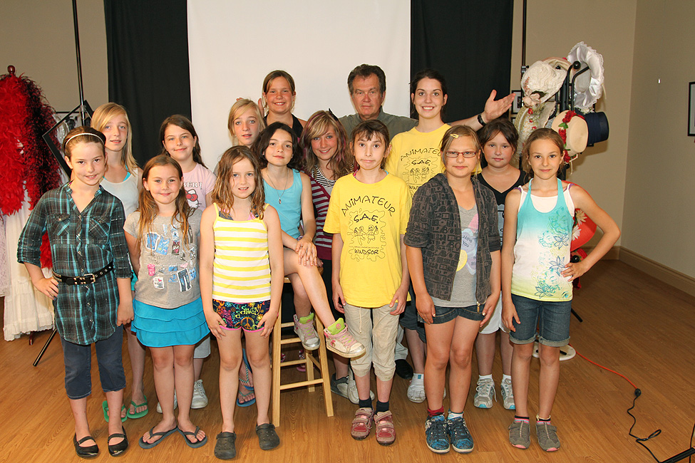 Les 10-12 au studio photos du Château du Bel-Âge