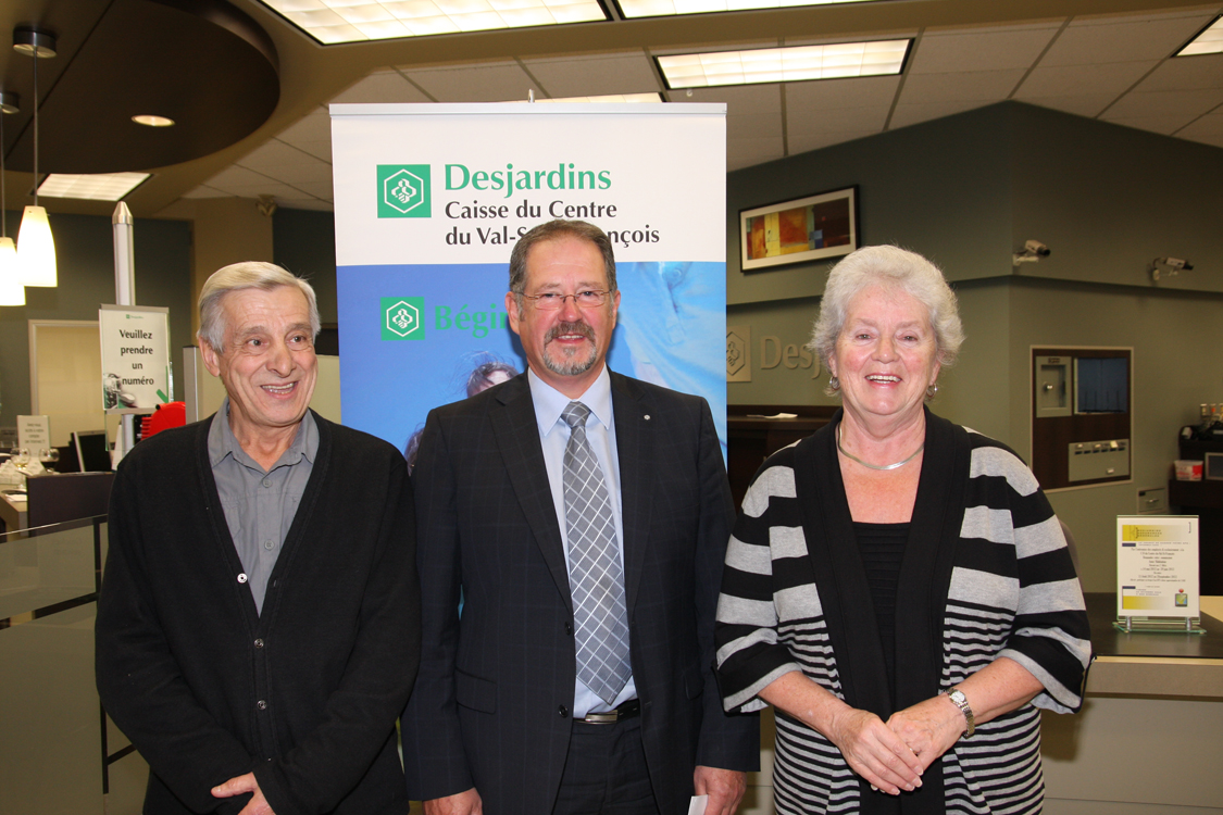 Aide de la Caisses Desjardins du Centre du Val Saint François