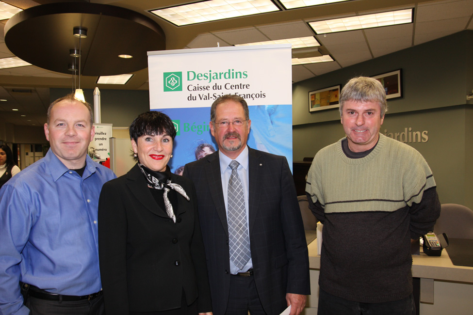 Aide de la Caisses Desjardins du Centre du Val Saint François