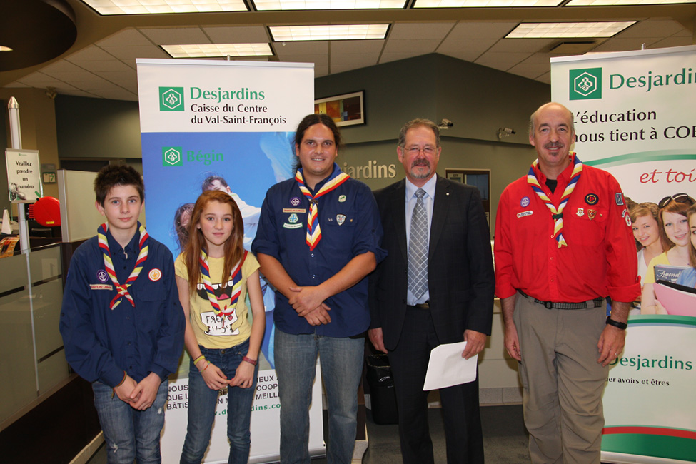 Aide de la Caisses Desjardins du Centre du Val Saint François