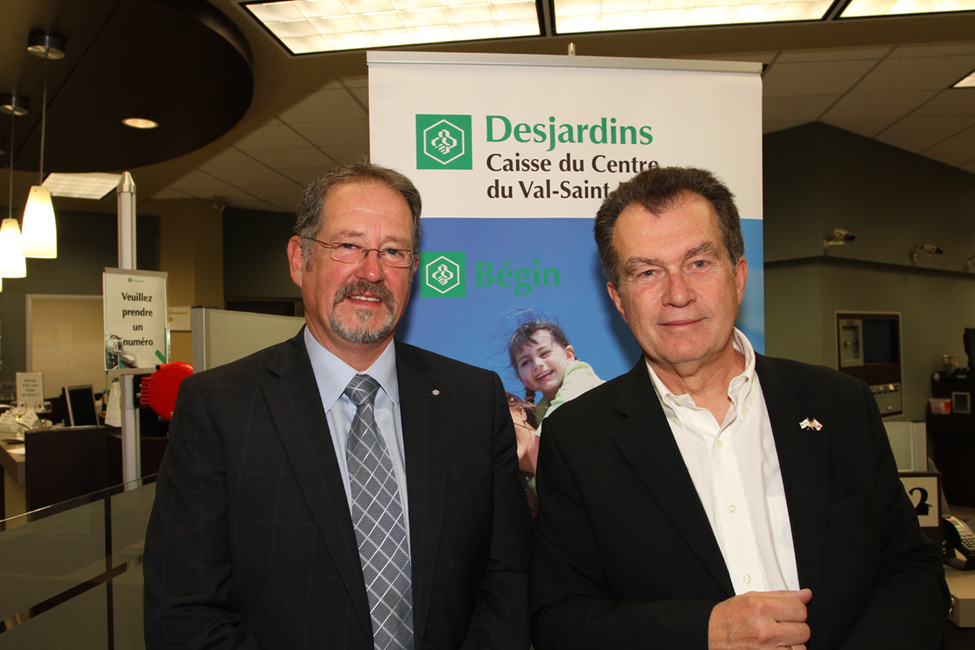 Aide de la Caisses Desjardins du Centre du Val Saint François