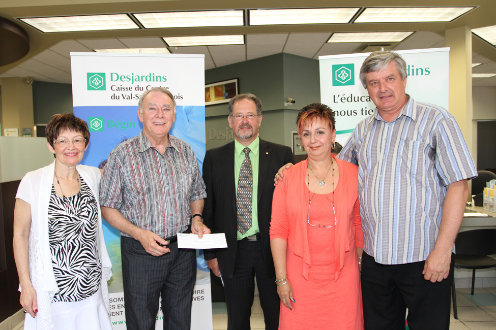 33 833 $ en aide aux organismes - Caisse Desjardins du Centre du Val-Saint-François