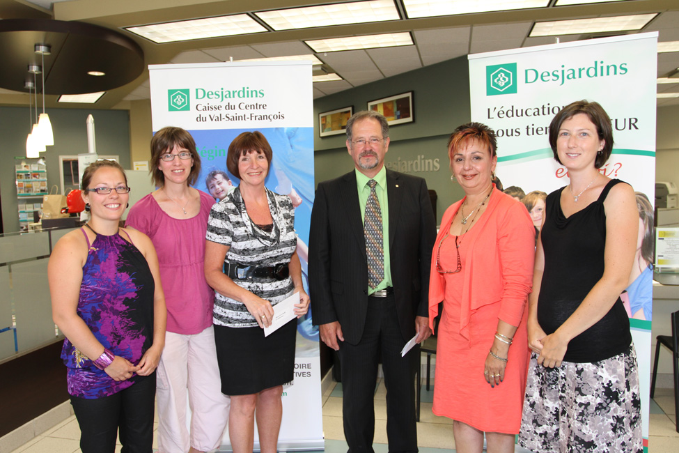 33 833 $ en aide aux organismes - Caisse Desjardins du Centre du Val-Saint-François