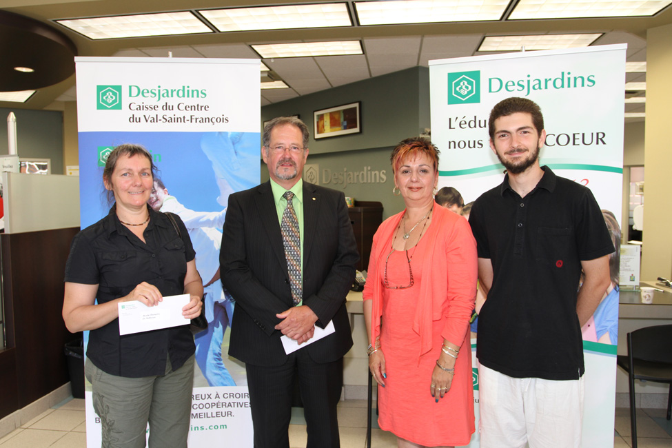 33 833 $ en aide aux organismes - Caisse Desjardins du Centre du Val-Saint-François