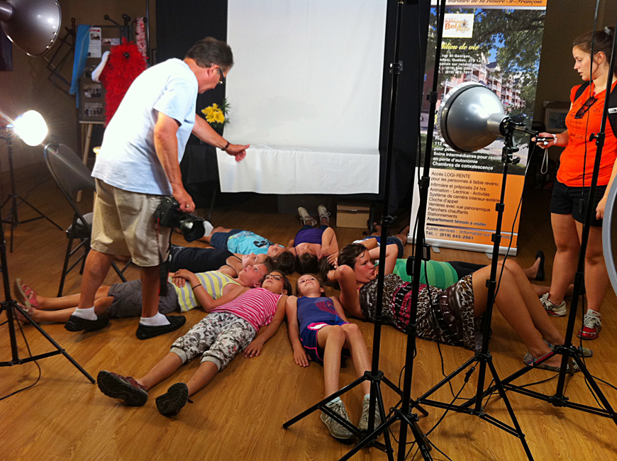 Activité photo en studio pour le SAE de Windsor