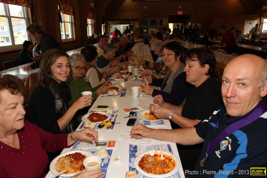 Souper au spaghetti à Windsor