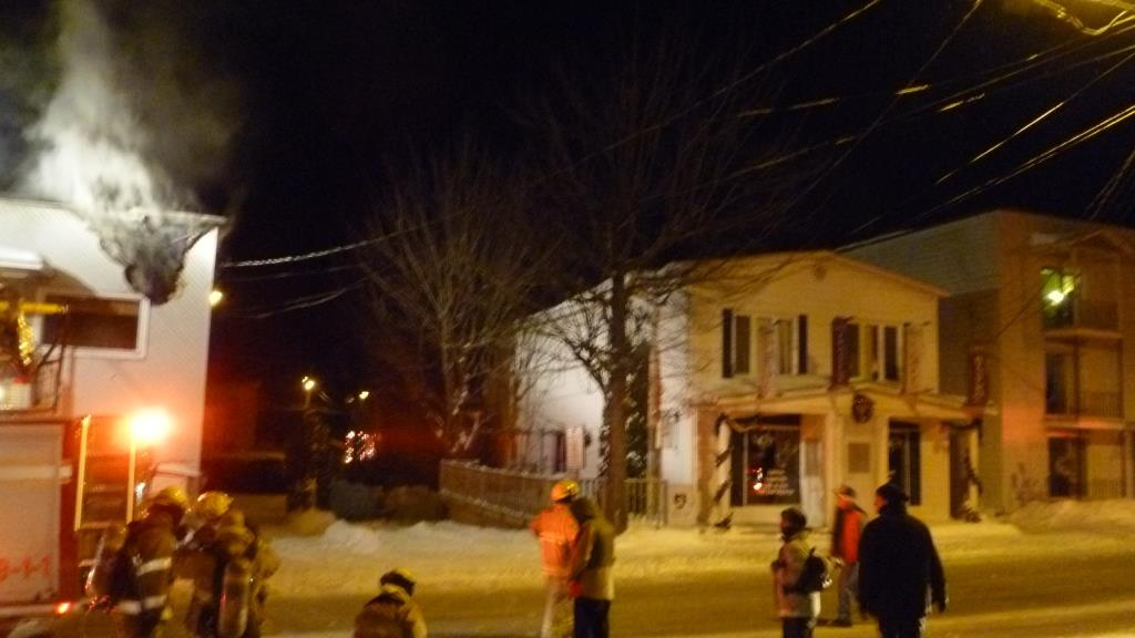 Incendie a la friperie rue St Georges