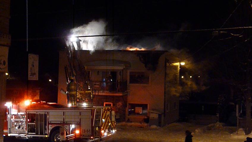 Incendie a la friperie rue St Georges