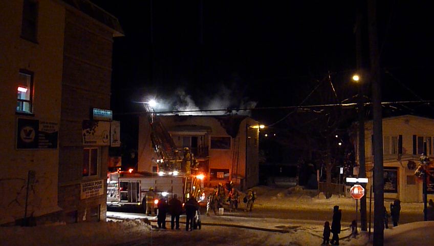Incendie a la friperie rue St Georges