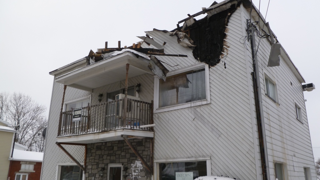 incendie à la friperie rue St-Georges