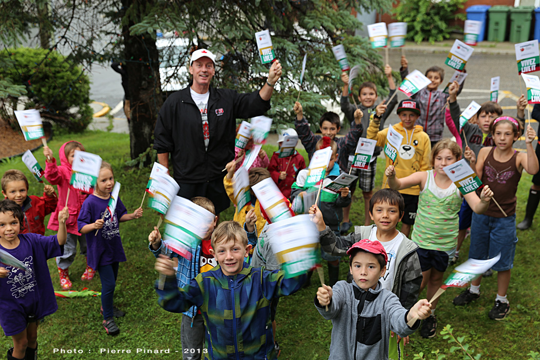 Marc Fortier portait la flamme des jeux du Canada à Windsor