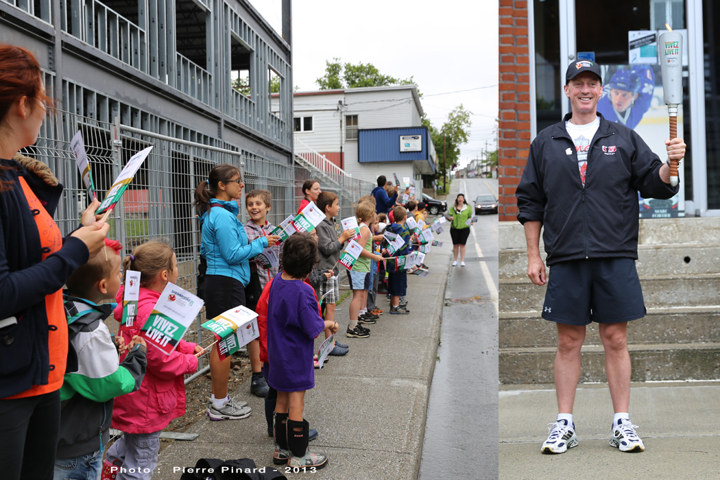 Marc Fortier portait la flamme des jeux du Canada à Windsor