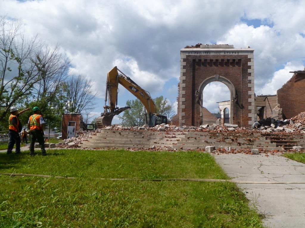 Démolition église
