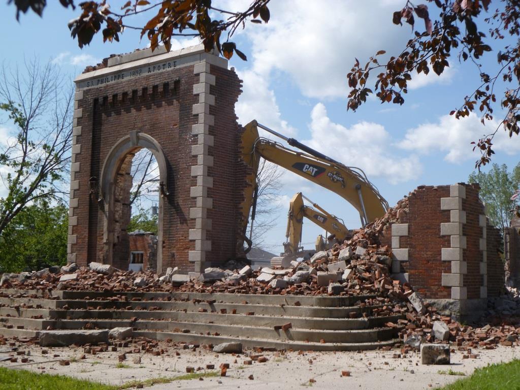 Démolition église