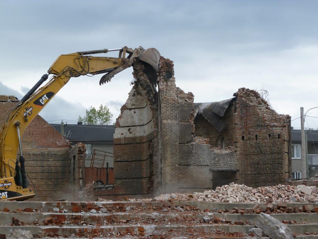 Démolition église