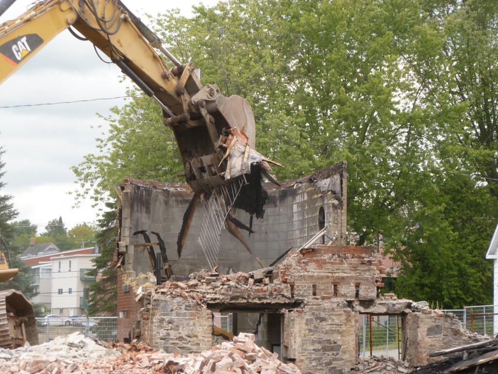 Démolition église