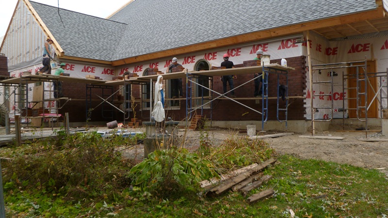 Reconstruction de l'église