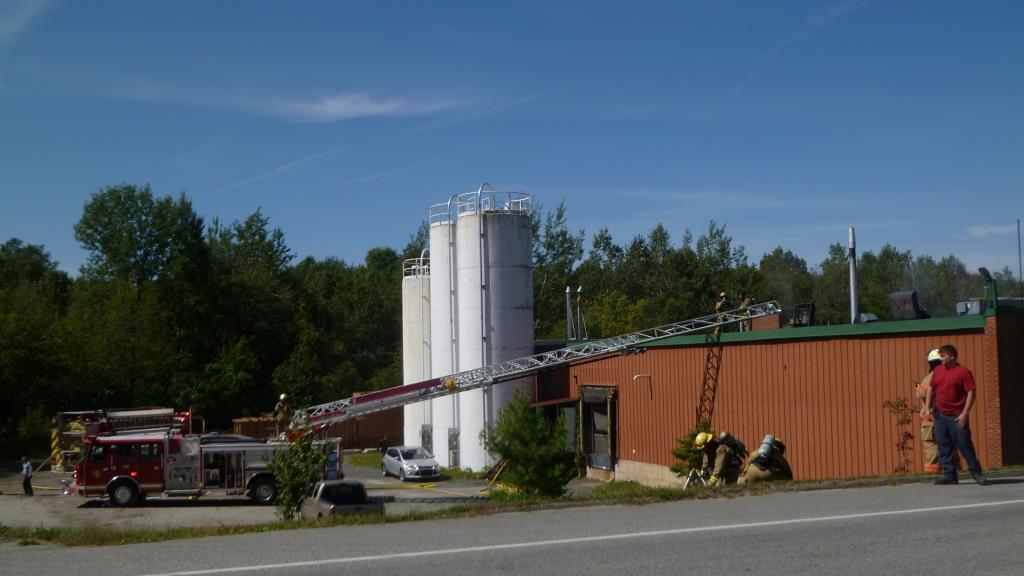 Début incendie chez Atlantique