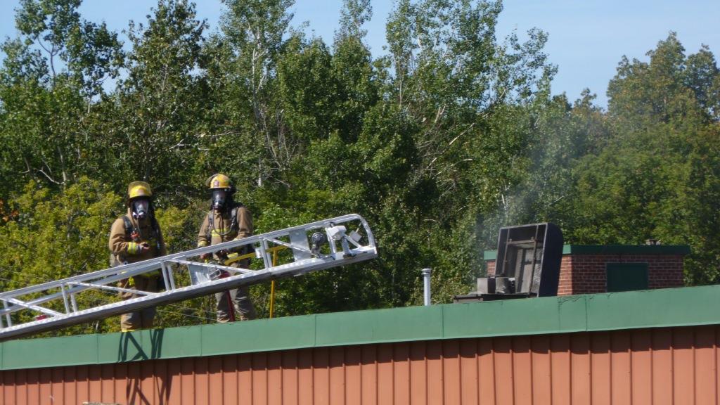 Début incendie chez Atlantique