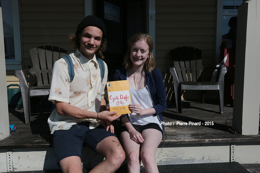 Les Cyclo aident Sarah-Maude