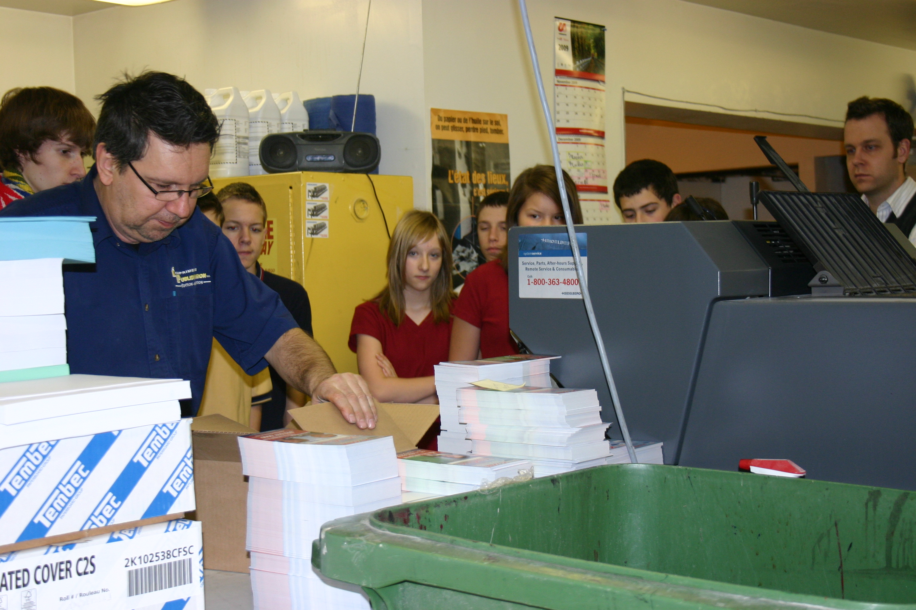 Visite de l'imprimerie Publidiffusion