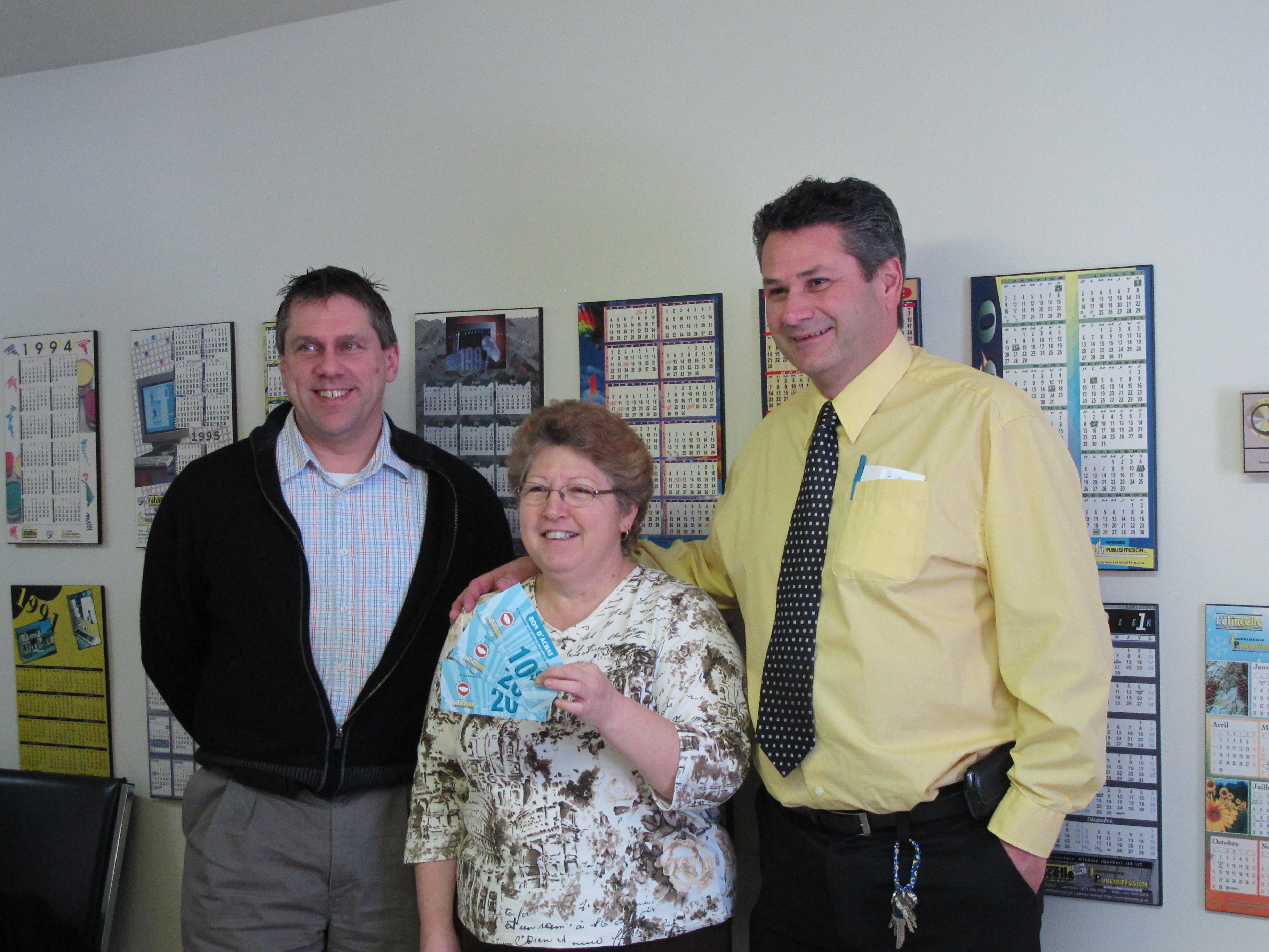 Gagnant entreprise Promotion des Fêtes 2010